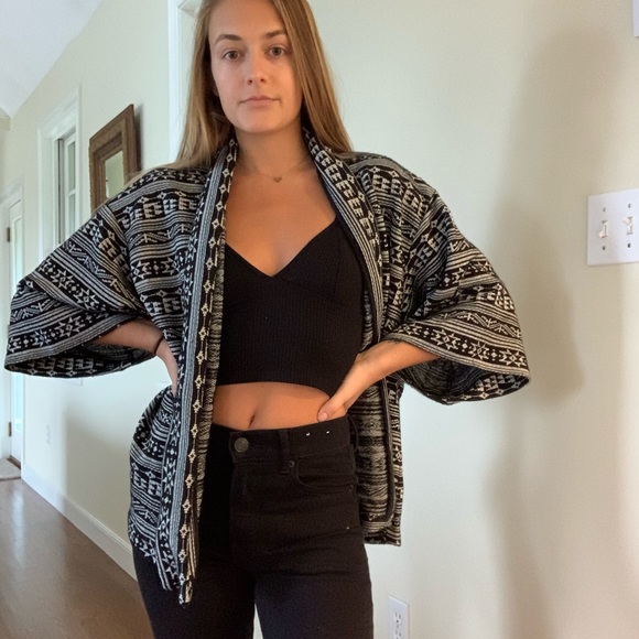FOREVER 21 printed cardigan sweater - Picture 4 of 5